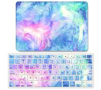 JZ Rainbow Aurora Caso per MacBook Air 13 Old Release (2010-2017, Models: A1369 / A1466) Hard Shell Case con Set di Cover per Tastiera - H