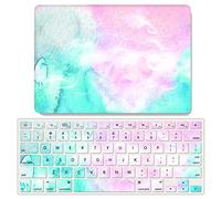 JZ Rainbow Aurora Caso per MacBook Air M1 / Air 13 Retina Newest Release (2018-2022, Models: A2337 / A2179 / A1932) Hard Shell Case con Set di Cover per Tastiera - E