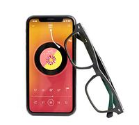 JZ Smart Glasses,[Blue Light Filtering & Sunglass Lenses][Memory Glasses Frame][Compatible Voice-Assistant][Low Latency Audio][Built-in Mic & Speakers][Optional Replacement Lens] - Standard