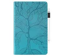 JZ [Tree of Life Custodia Compatible with Samsung Galaxy Tab A 10.1 inch SM-T510/T515 Tablet PC Flip Cover - Blue