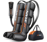 JZBRAIN Massaggiatore a compressione ad aria per il recupero delle gambe: regali per lui e lei, sistema di recupero professionale per gambe complete per alleviare il dolore della circolazione, stivali