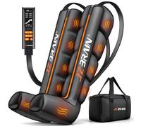 JZBRAIN Stivali per recupero gambe a compressione ad aria: sistema di massaggio sequenziale a compressione completa per rilassamento muscolare e sollievo - 11 intensità, 6 modalità, 3 calore per