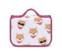 JZemdybill Beauty case da appendere con cane Shiba Lnu, impermeabile, per viaggi, affari, vacanze, Bel cane Shiba Lnu, Taglia unica