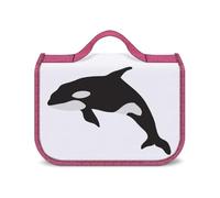 JZemdybill Beauty case da appendere, con motivo balena assassina, impermeabile, per viaggi, affari, vacanze, Modello di balena dell'assassino, Taglia unica