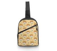 JZemdybill Borsa a tracolla, borsa a tracolla, borsa a tracolla per viaggi, shopping, sport, Simpatico Shiba Inu., One Size