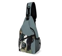 JZemdybill Borsa a tracolla, borsa a tracolla Boston Terrier, borsa a tracolla per viaggi, shopping, sport, Stile:, 38x20cm