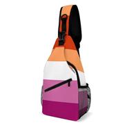 JZemdybill Borsa a tracolla, borsa a tracolla con bandiera dell'orgoglio lesbico, borsa a tracolla per viaggi, shopping, sport, Stile:, 38x20cm