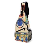 JZemdybill Borsa a tracolla, borsa a tracolla con scarabeo egiziano, borsa a tracolla per viaggi, shopping, sport