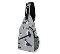 JZemdybill Borsa a tracolla, borsa a tracolla per cani Boston Terrier, borsa a tracolla per viaggi, shopping, sport, Stile:, 38x20cm
