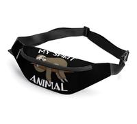 JZemdybill Marsupio mimetico con cervo, regolabile, per corsa, camminata, escursionismo, Il mio bradipo Animale Sprirt, 36*15cm