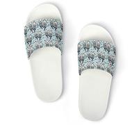 JZemdybill Pantofole da doccia, a forma di banane, per uomini e donne, antiscivolo, Lontra di Mar Bianca in Amore, 42.5 EU