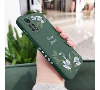 JZFDCLF Custodia a foglia per Xiaomi Redmi Note 14 13 12 12S 11 11S 11E 10 10T 10S 9T Pro Plus per Redmi 10 10A 10C 9 9T 4G 5G, Verde scuro 2, per Note 13 ProPlus