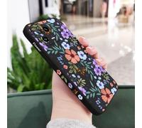 JZFDCLF Custodia a forma di fiore per Xiaomi 15 14T 14 13 13T 12 12X 12T 12S 11 11T Ultra 10 10T 9 9T Pro Lite, in silicone liquido, nera, per Xiaomi 12