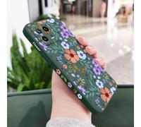 JZFDCLF Custodia a forma di fiore per Xiaomi 15 14T 14 13 13T 12 12X 12T 12S 11 11T Ultra 10 10T 9 9T Pro Lite, in silicone liquido, verde scuro, per Xiaomi 15
