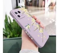 JZFDCLF Custodia per telefono Plum Tree Branch per Xiaomi 15 14 14T 13 13T 12 12X 12T 12S 11 11T 10 10T 9 9T Pro Lite in silicone liquido, viola chiaro, per Xiaomi 13T
