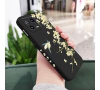 JZFDCLF Custodia per telefono Plum Tree Branch per Xiaomi 15 14 14T 13 13T 12 12X 12T 12S 11 11T 10 10T 9 9T Pro Lite in silicone liquido, nero, per Xiaomi 12T