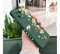 JZFDCLF Custodia per telefono Plum Tree Branch per Xiaomi 15 14 14T 13 13T 12 12X 12T 12S 11 11T 10 10T 9 9T Pro Lite in silicone liquido, verde scuro, per Xiaomi 11
