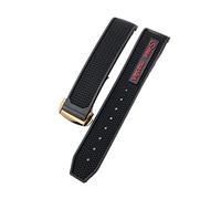 JZFOACHR 19mm 20mm 21mm 22mm Bande di orologio morbido in gomma per Speedmaster AT150 Seamaster 300 Seamaster 007 James Bond Bracciale