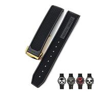 JZFOACHR 19mm 20mm 21mm 22mm Bande di orologio morbido in gomma per Speedmaster AT150 Seamaster 300 Seamaster 007 James Bond Bracciale