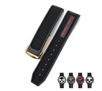 JZFOACHR 19mm 20mm 21mm 22mm Bande di orologio morbido in gomma per Speedmaster AT150 Seamaster 300 Seamaster 007 James Bond Bracciale