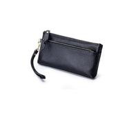 JZFOACHR 1pcs Women Leath Coin Borse Guida Cuoio Vera Cuoio cerettini Guida Cuscinetto in Pelle Porta Portafoglio per Le Donne (Grigio), Nero, Una Taglia Unica