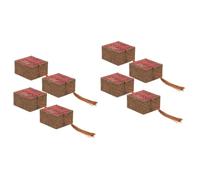 JZFOACHR 2 ensembles boîte à Bijoux boate Bague boîtes de Rangement Braccialetti Petites boîtes à Bijoux contenneur de Bijoux coffret à Bijoux décatif en Tissu 4 pièces * 2
