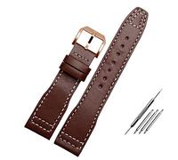 JZFOACHR 20mm 21mm marrone nero maschi di guardia per pilota IWC Mark XVIII IW327004 IW377714 Bracciale in pelle genuina del polpaccio.