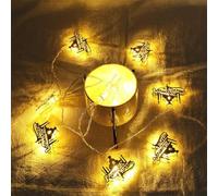 JZFOACHR 2pc per Le luci della Decorazione del Giardino per Le Vacanze Lettera Ledi Ledi Castello Eid Mubarak Festival Islamico Ramadan Arcano Light