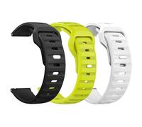 JZFOACHR 3pcs robusta cabina di orologi da 20 mm da 22 mm, fascia d'oro a rilascio rapido con fibbia in metallo riprogettata in metallo, morbida silicone di sostituzione traspirante sport orologi per