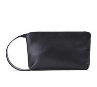 JZFOACHR Borsa per frizione in pelle genuina per donna borsetta da giro per le braccialette per il telefono con portata di grande capacità