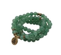 JZFOACHR Bracciale di moda 108 perline fatte a mano in rilievo Collana da donna da uomo Perlina di pietra Ciondolo Buddha Personalità semplice Gioielli di moda Retro