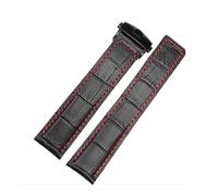 JZFOACHR Bracciale in pelle genuina 19mm 20mm 22m per uomini orologi da guardia Accessori a banda Accessori piega con fibbia cinghia di orologio in pelle