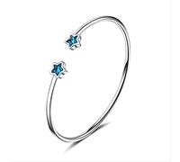 JZFOACHR Braccialetti con stelle adorabili Braccialetti duri cubici, tra cui pietre di cristallo per le donne, signora presente