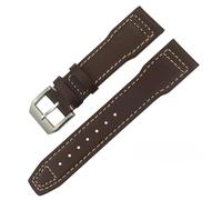 JZFOACHR Canda di guardia in pelle 20mm 21mm 22mm per IWC IW3777 IW3270 Mark 18 Big Braccialetti di branco di cagnelli da orologio da orologio di grande pilota