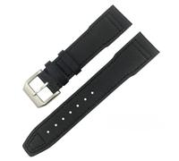 JZFOACHR Canda di guardia in pelle 20mm 21mm 22mm per IWC IW3777 IW3270 Mark 18 Big Braccialetti di branco di cagnelli da orologio da orologio di grande pilota