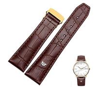 JZFOACHR Canda di guardia in pelle genuina per orologi maurice cinghia marrone nero 20mm 22mm con braccialetto fibbia pieghevole