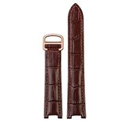 JZFOACHR Canda di guardia vera in pelle da guardia da donna per Pasha W3108/HPI004 Fibbia pieghevole Cinturino concavo concavo 21x15m 20x12mm 18x10mm di guardia