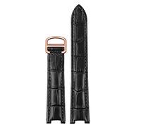 JZFOACHR Canda di guardia vera in pelle da guardia da donna per Pasha W3108/HPI004 Fibbia pieghevole Cinturino concavo concavo 21x15m 20x12mm 18x10mm di guardia