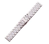 JZFOACHR Cinghie da polso 16mm 18mm 20mm cinghie di orologi bracciale in acciaio inossidabile ceramica media accessori per orologi Cinta di guardia per uomo Lady