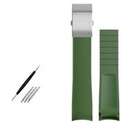 JZFOACHR Cinta di orologi in gomma curva di gomma da 21 mm di guardia per Conquest L37813567 L37813787 L3.781/782 Orologi Banda da polso da polso