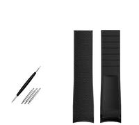 JZFOACHR Cinta di orologi in gomma curva di gomma da 21 mm di guardia per Conquest L37813567 L37813787 L3.781/782 Orologi Banda da polso da polso