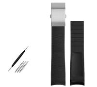 JZFOACHR Cinta di orologi in gomma curva di gomma da 21 mm di guardia per Conquest L37813567 L37813787 L3.781/782 Orologi Banda da polso da polso