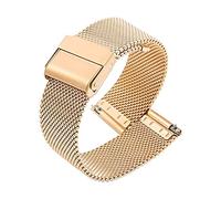 JZFOACHR Cinturini da polso orologio orologio retrò vintage 22mm 24mm 26mm Sostituzione fatta a mano cinghia di orologio con perni di orologio (colore: oro rosa)