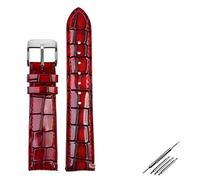 JZFOACHR Crocodile Texture Calfskin Leather Watch Strap18mm 20mm 22mm Watchband per uomini Women Watch Band Fibbia solida