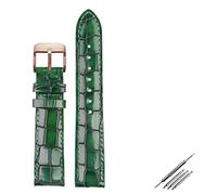 JZFOACHR Crocodile Texture Calfskin Leather Watch Strap18mm 20mm 22mm Watchband per uomini Women Watch Band Fibbia solida