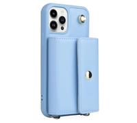 JZFOACHR Custodia per iPhone 16 PRO Max/16 Pro/16 Plus/16, Telefono di Portafoglio Crossbody Case con Supporto per la Pelle di Grande Spazio di Copertina in Pelle Elegante, Nero, 16 Promax