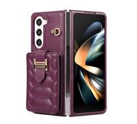 JZFOACHR Custodia per Samsung Galaxy Z Fold 6, Telet Wallet Crossbody Case con Un cavalletto in Pelle Elegante Slot su e Giù