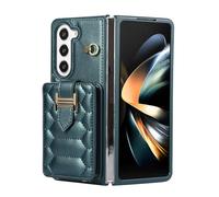 JZFOACHR Custodia per Samsung Galaxy Z Fold 6, Telet Wallet Crossbody Case con Un cavalletto in Pelle Elegante Slot su e Giù