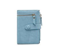 JZFOACHR DONNA Portafunzione multifunzione corta cerniera Mini PU in pelle femmina moneta femmina Porta della carta frizione da donna, bagagli (E)