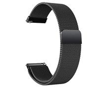 JZFOACHR Fanda di orologi in metallo, cinturino in acciaio inossidabile bracciale cinghia (Colore: nero, larghezza della banda: 42, taglia unica, agata